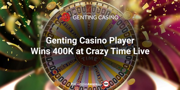 Genting Casino Player Wins 400k in ONE Spin on Crazy Time!