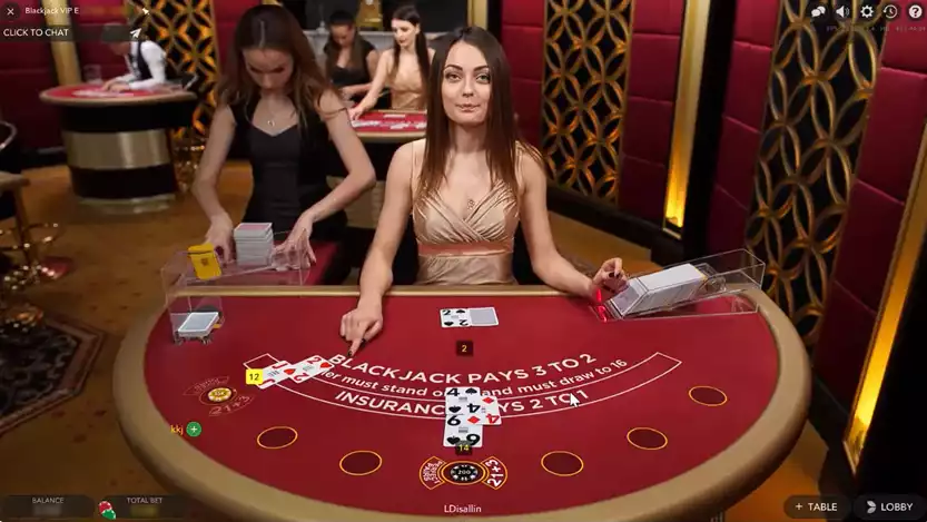 blackjack vip female live dealers