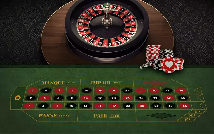 online roulette table and wheel