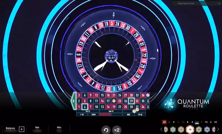 spinning wheel in quantum roulette