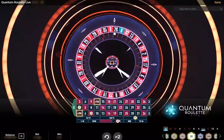 spinning wheel in quantum roulette