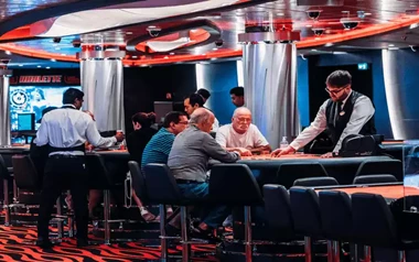 Players Playing Blackjack