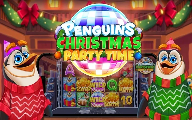 Penguins Christmas Party Time