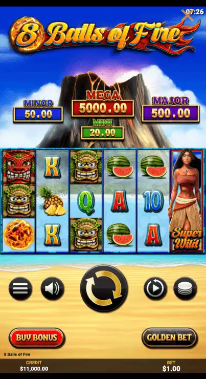 8 Balls of Fire Slot_Basegame