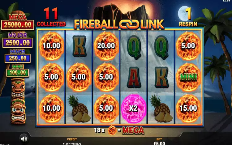 8 Balls of Fire Slot_Fireball link