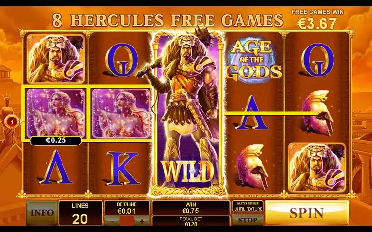 Hercules Free Spins