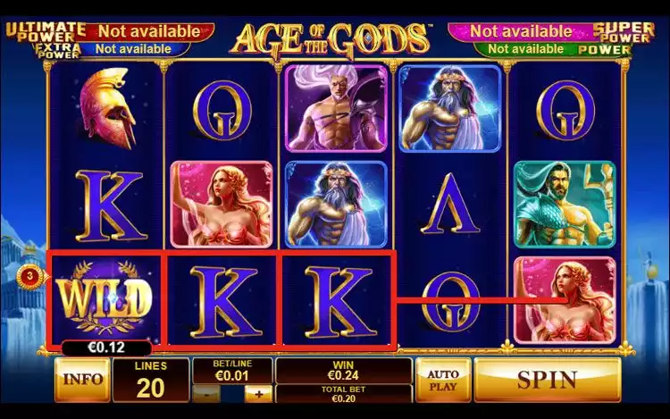 Age of the Gods RTP and Wagering