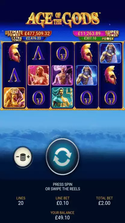 Age of the Gods Mobile Features bonus