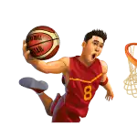 Basketball Star_Baseketball Player_Red