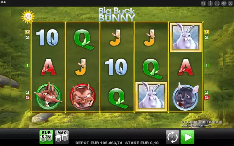 Big Buck Bunny_RTP and Wagering