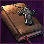 Holy Bible with a Silver Cross