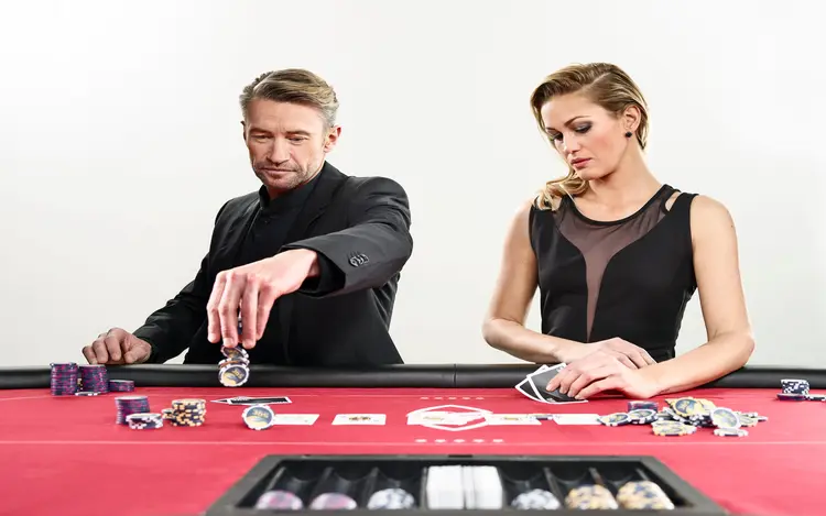 Couple Playing Blackjack