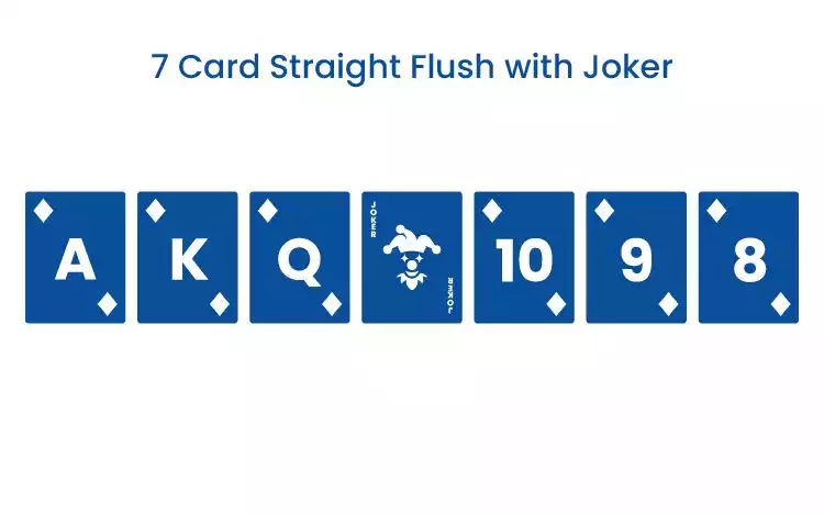 7 Card Straight Flush with Joker