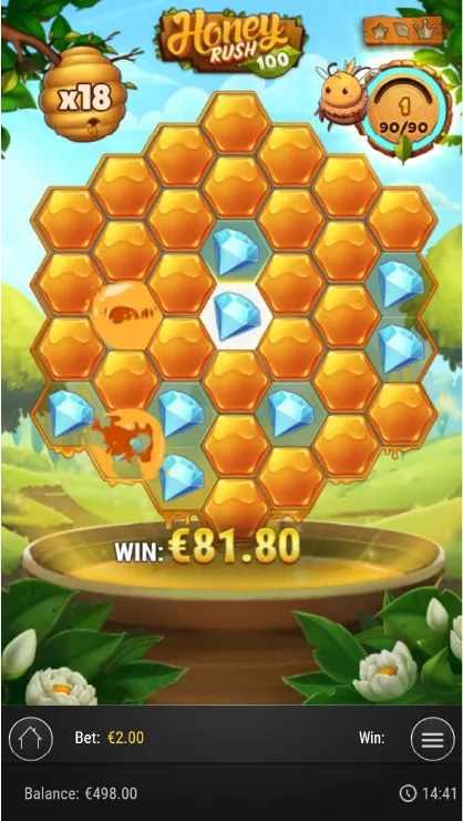 Honey Rush 100 Mobile Features bonus