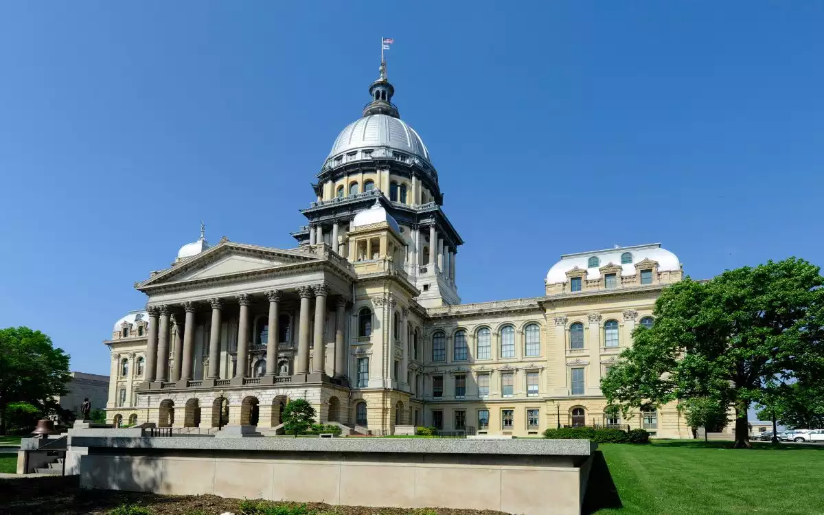 The Illinois Senate House in Springfield