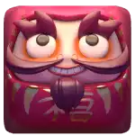 Lucky Neko Gigablox_Red Daruma Doll