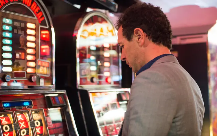 Man Playing Slot