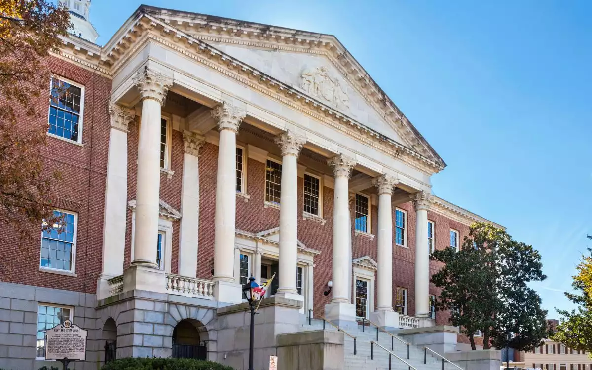 Maryland State House from Lawyers Mall