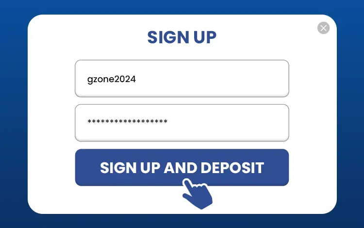 An image of a sign up form to create a new account at an online betting site