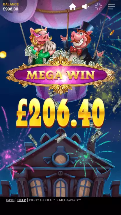 Piggy Riches 2 Megaways_Win