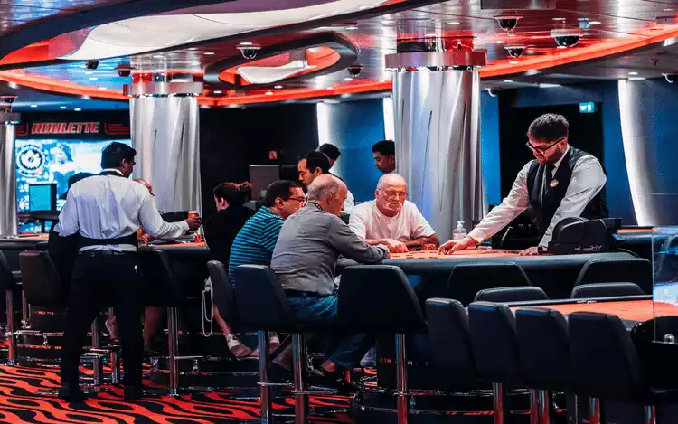 Players Playing Blackjack