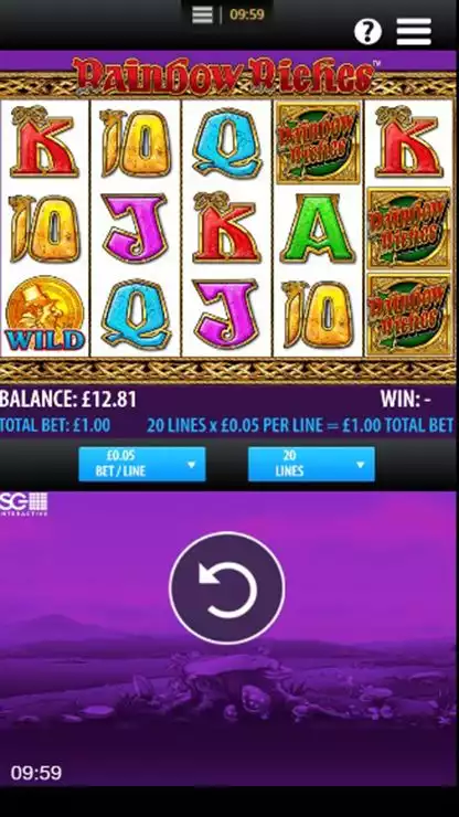 Rainbow Riches Mobile Features base