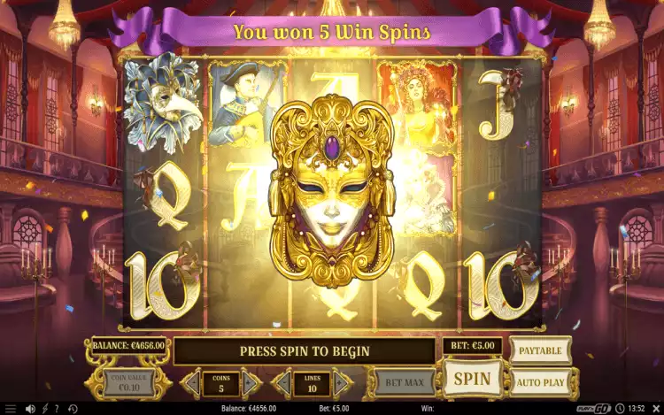 Royal Masquerade_Free Spins