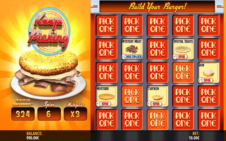 Royale with Cheese Megaways_Build Your Burger