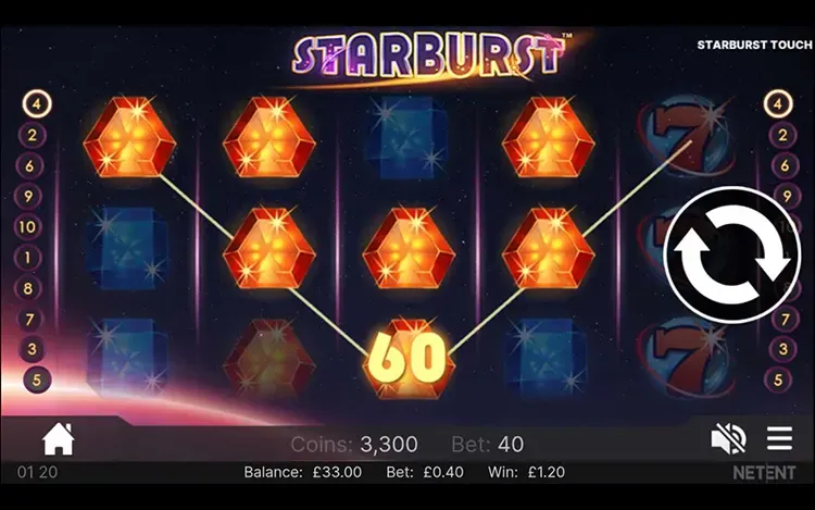 Starburst mobile big win