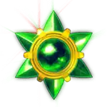 starmania green and gold star symbol