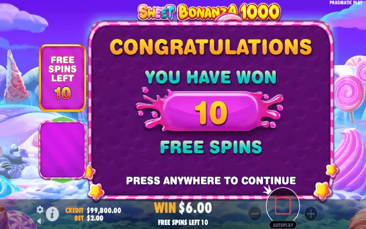 Sweet Bonanza 1000_Free Spins