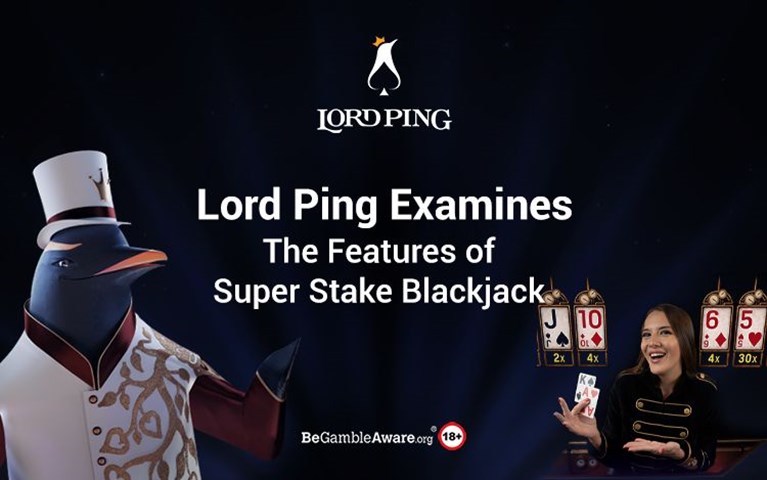 Features of Super Stake Blackjack banner