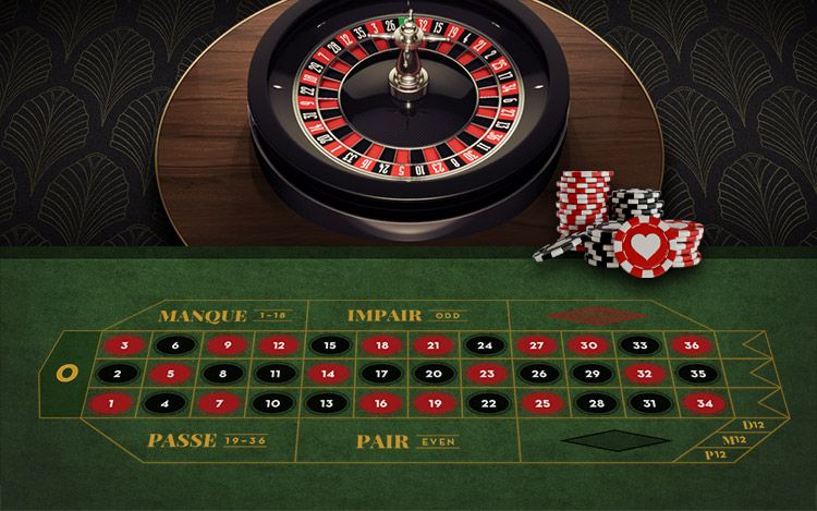 live roulette tables and chips