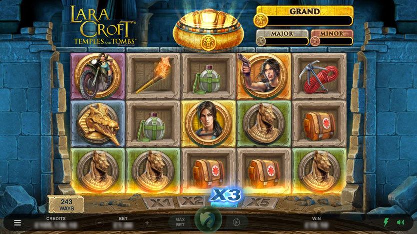 lara croft slots game preview