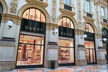 Street view of a Gucci store