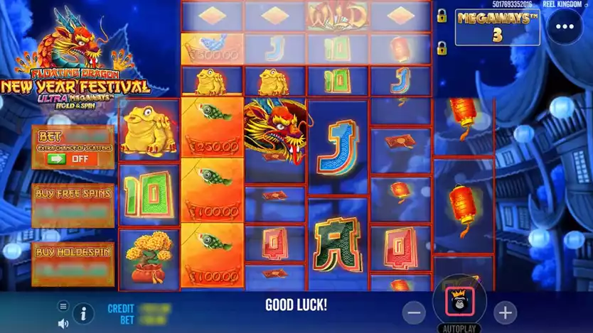 Floating Dragon New Year Festival Asian Slot Gameplay