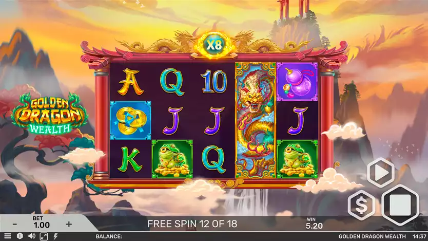 Golden Dragon Wealth Slot Gameplay