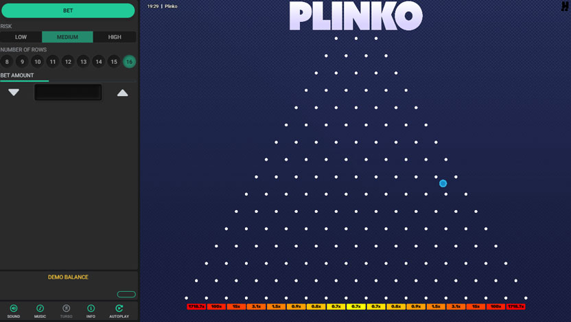 Plinko by Hacksaw Gameplay