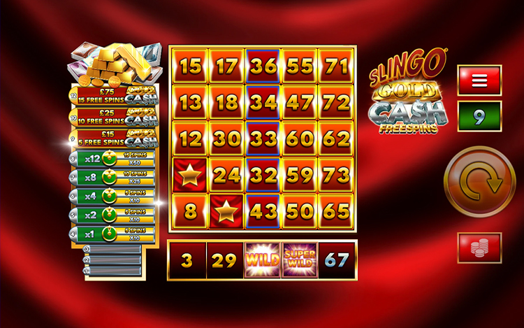 Slingo Gold Cash Free Spins