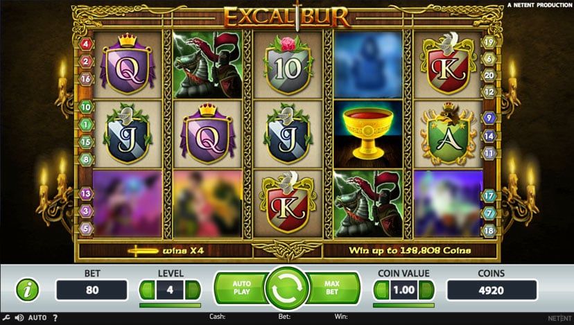 Excalibur (NetEnt) Slot