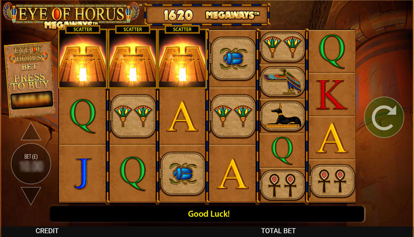 Eye of Horus The Golden Tablet Megaways slot