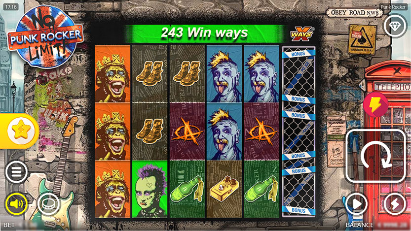 Punk Rocker slot game