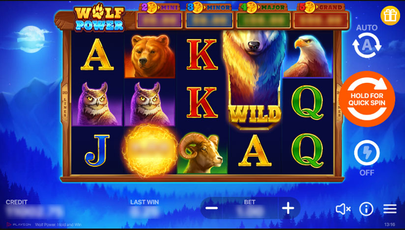 Wolf Power Hold and Win Slot