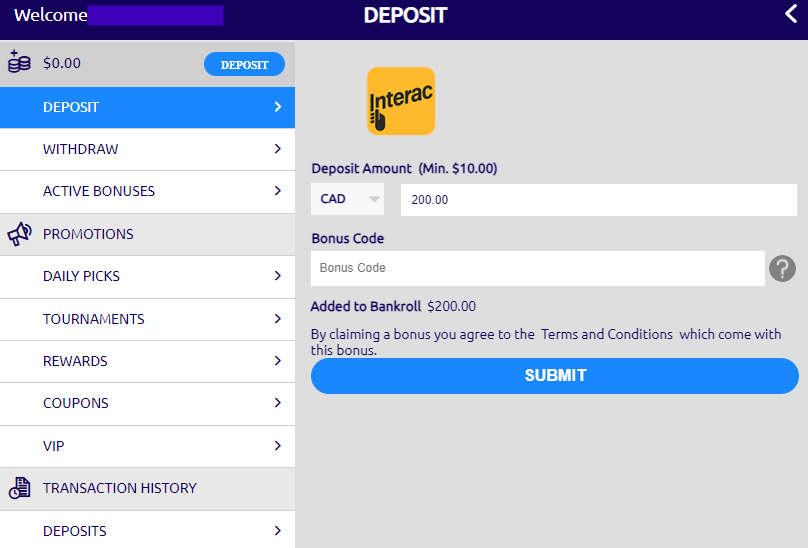 Interac Deposit 3